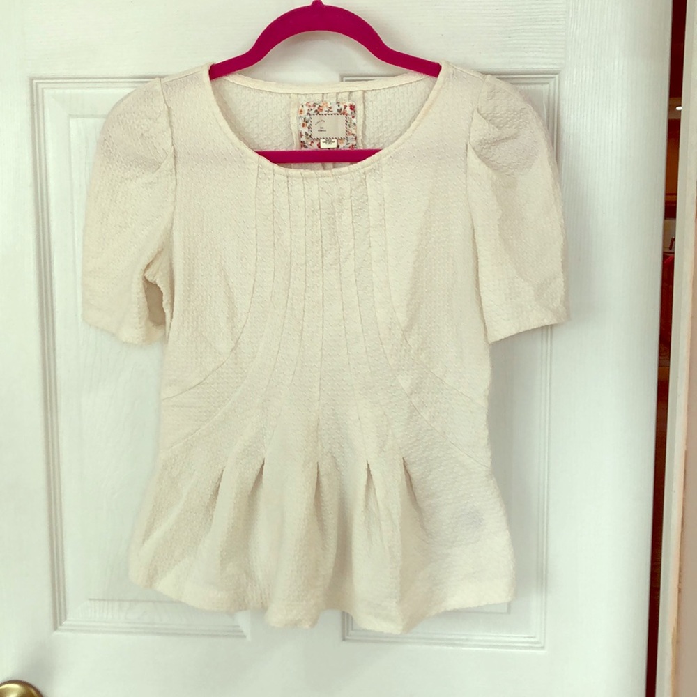 Anthropologie cotton blouse size xs